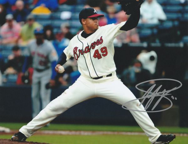 Jair Jurrjens autograph 8x10, Atlanta Braves