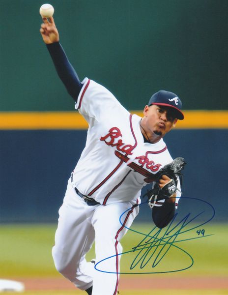 Jair Jurrjens autograph 8x10, Atlanta Braves MLB