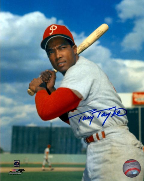 Tony Taylor autographed 8x10, Philadelphia Phillies