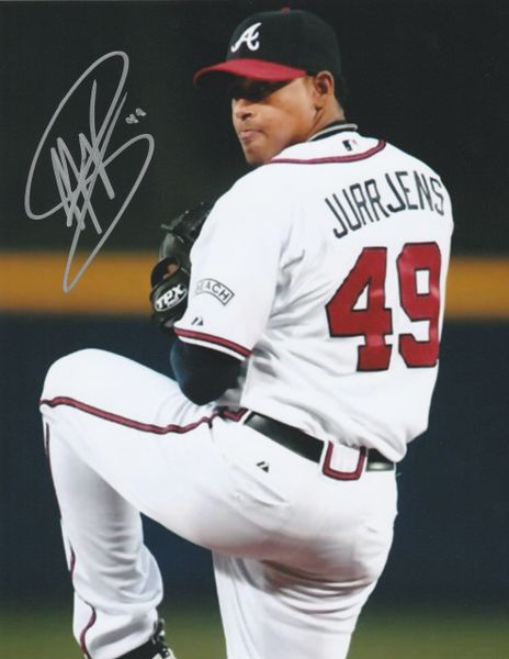 Jair Jurrjens autograph 8x10, Atlanta Braves, pitching