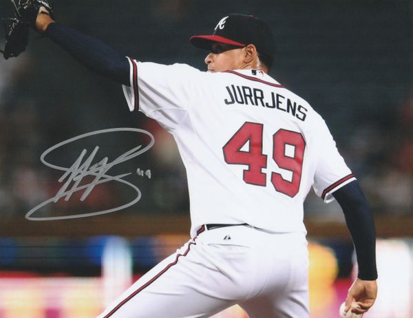 Jair Jurrjens autograph 8x10, Atlanta Braves, cool photo