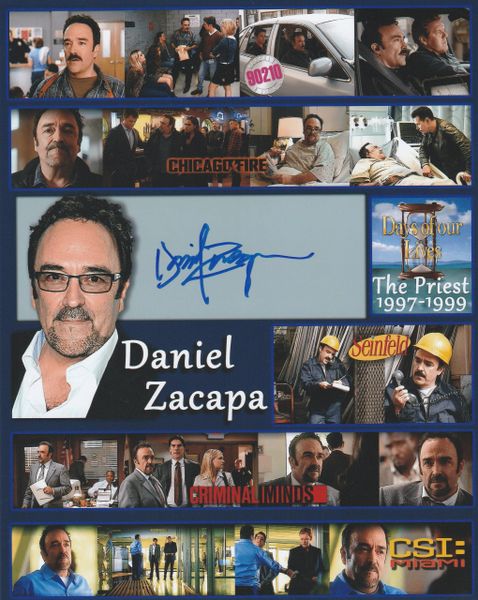 Daniel Zacapa autograph 8x10, career collage