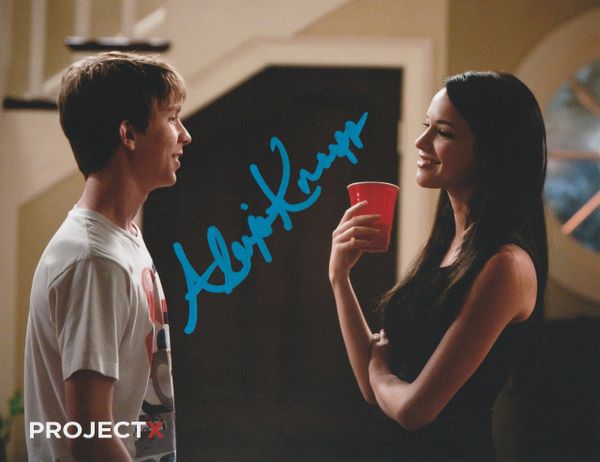 Alexis Knapp autograph 8x10, Project X movie