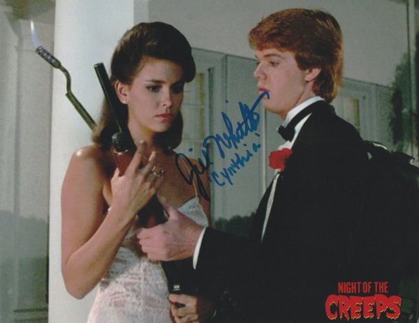 Jill Whitlow autograph 8x10, Night of the Creeps movie, character name