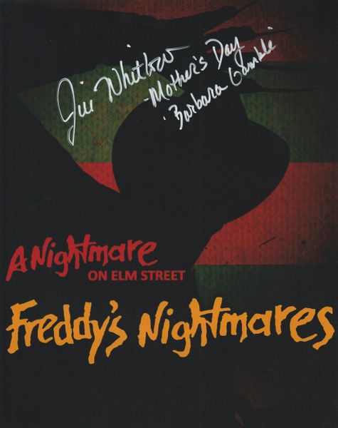 Jill Whitlow autograph 8x10, Freddy's Nightmares