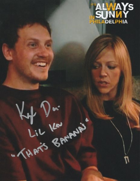 Kyle Davis autograph 8x10, It's Always Sunny in Philadelphia, Lil Kev, cool quote