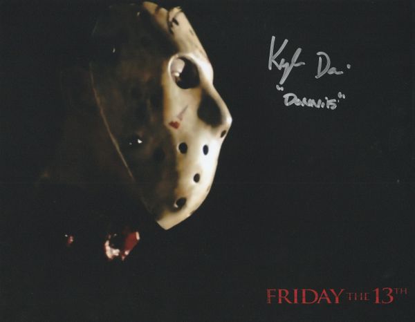 Kyle Davis autograph 8x10, Friday the 13th, Donnie inscription