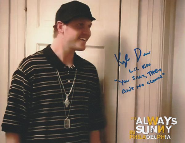 Kyle Davis autograph 8x10, It's Always Sunny in Philadelphia, Lil Kev, funny quote