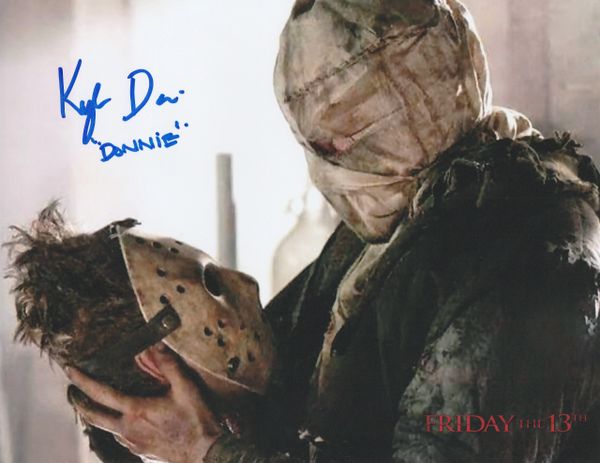 Kyle Davis autograph 8x10, Friday the 13th movie, Donnie inscription