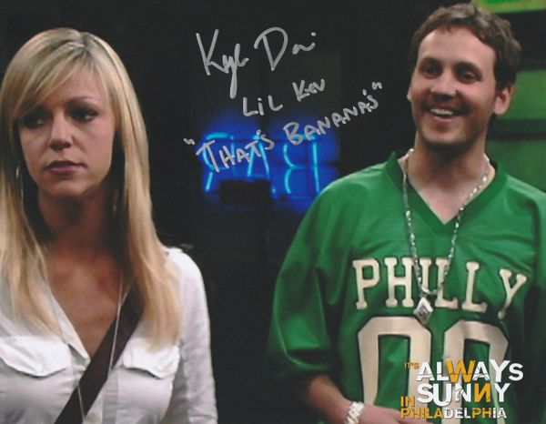 Kyle Davis autograph 8x10, It's Always Sunny in Philadelphia, Lil Kev, That's bananas