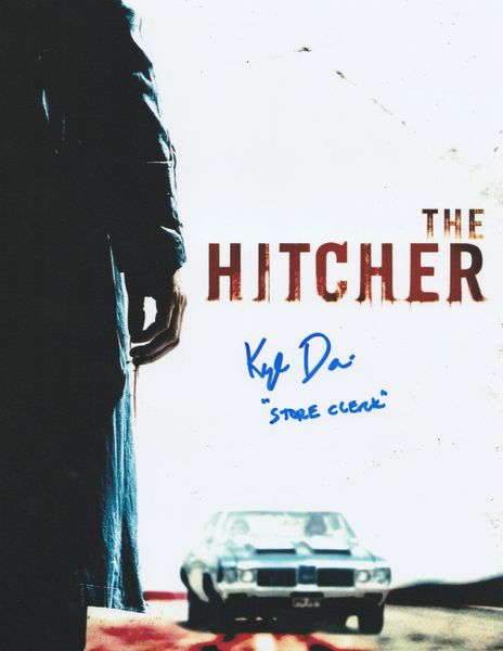 Kyle Davis autograph 8x10, The Hitcher, Store Clerk