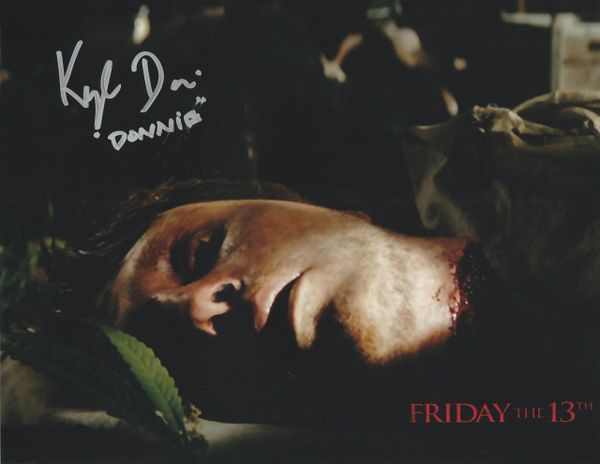 Kyle Davis autograph 8x10, Friday the 13th movie, character name