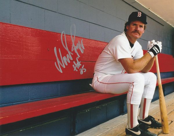 Wade Boggs autograph 8x10, Boston Red Sox, HOF inscription