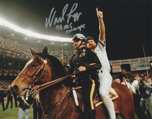 Wade Boggs autograph 8x10, New York Yankees, 96 WS Champs