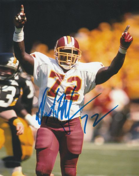 Dexter Manley autograph 8x10, Washington Redskins, #72