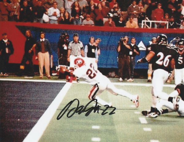 Olandis Gary autograph 8x10, Georgia Bulldogs, Peach Bowl