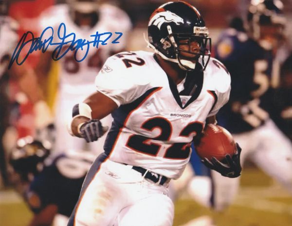 Olandis Gary autograph 8x10, Denver Broncos #22