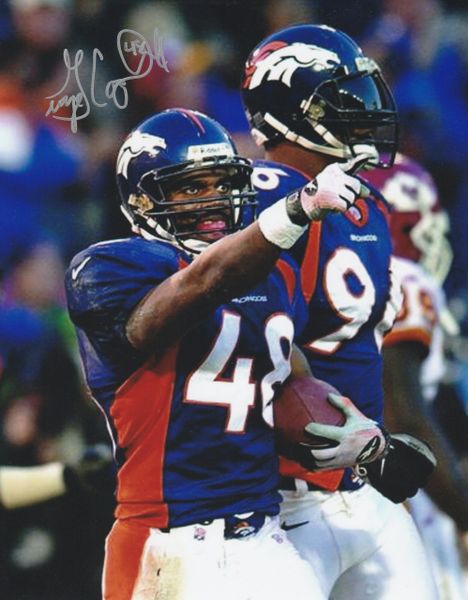 George Coghill autograph 8x10, Denver Broncos #48