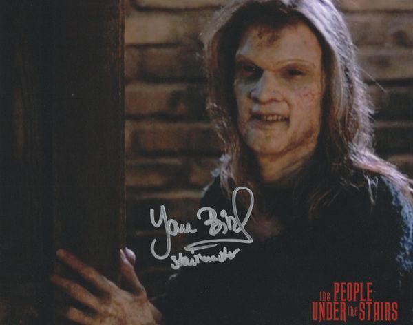 Yan Birch autograph 8x10, Wes Craven's The People Under the Stairs, Stair Master