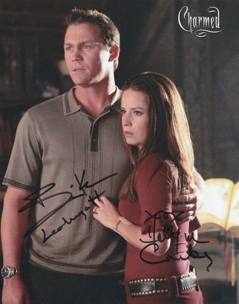 Brian Krause & Holly Marie Combs autograph 8x10, Charmed