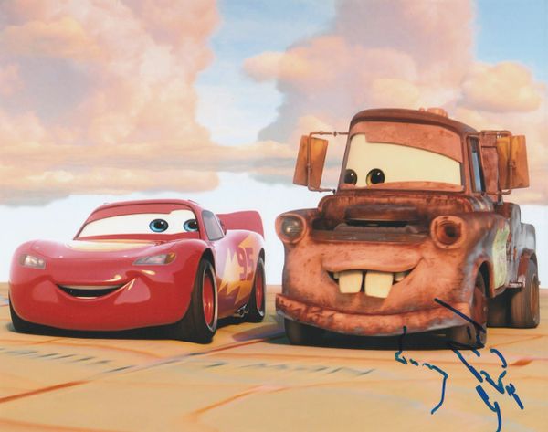 Larry The Cable Guy autograph 8x10, Cars movie series