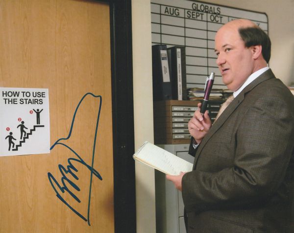 Brian Baumgartner autograph 8x10, The Office tv show