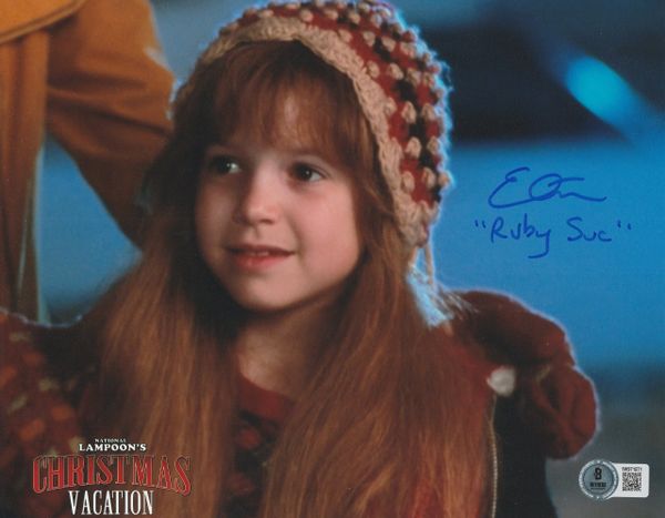 Ellen Latzen autograph 8x10, National Lampoon's Christmas Vacation, Ruby Sue, Beckett Witness