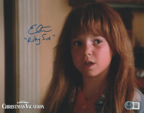 Ellen Latzen autograph 8x10, National Lampoon's Christmas Vacation movie, Ruby Sue, Beckett Witness