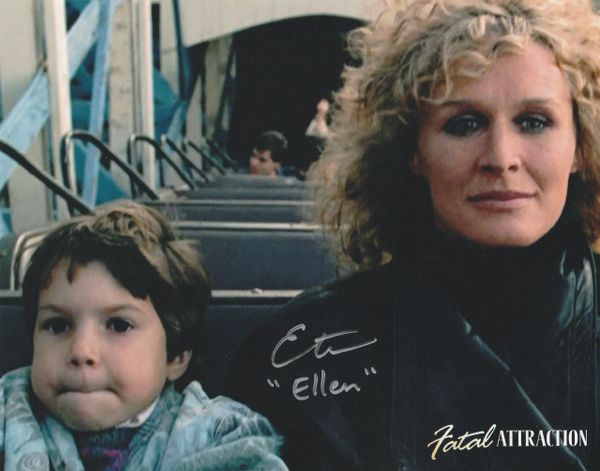 Ellen Latzen autograph 8x10, Fatal Attraction movie, Ellen