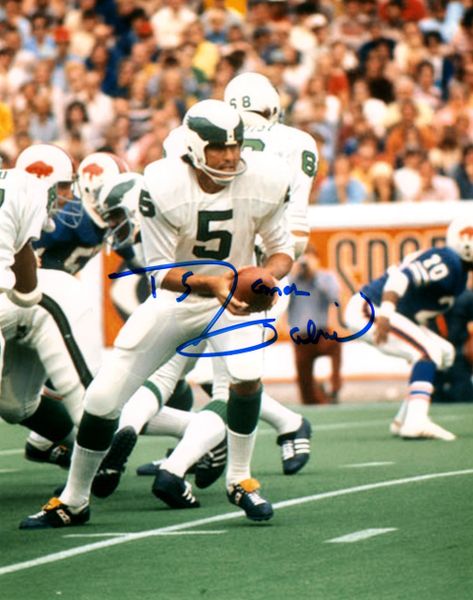 Roman Gabriel autograph 8x10, Philadelphia Eagles