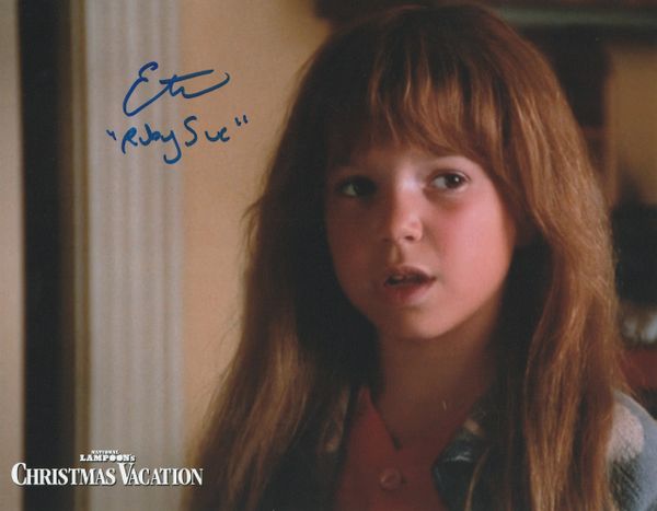 Ellen Latzen autograph 8x10, National Lampoon's Christmas Vacation, Ruby Sue inscription