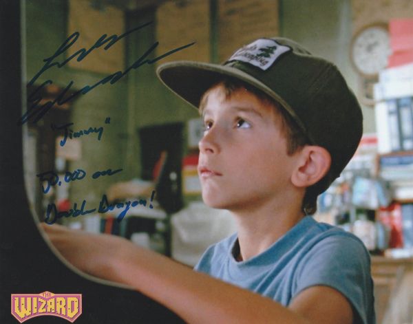 Luke Edwards autograph 8x10, The Wizard, Jimmy, Double Dragon inscription