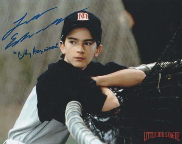Luke Edwards autograph 8x10, Little Big League movie, Billy Heywood