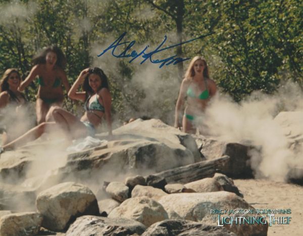 Alexis Knapp autograph 8x10, Percy Jackson