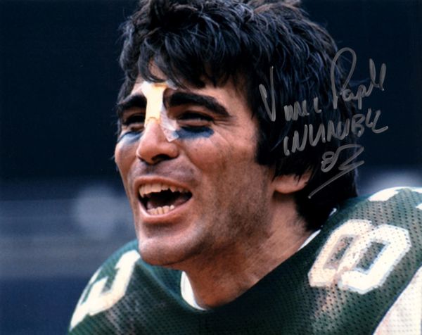 Vince Papale “Invincible” Philadelphia Eagles #83 Autographed 8x10 Pose #1