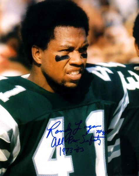 Randy Logan autograph 8x10, Philadelphia Eagles, All-Pro Safety