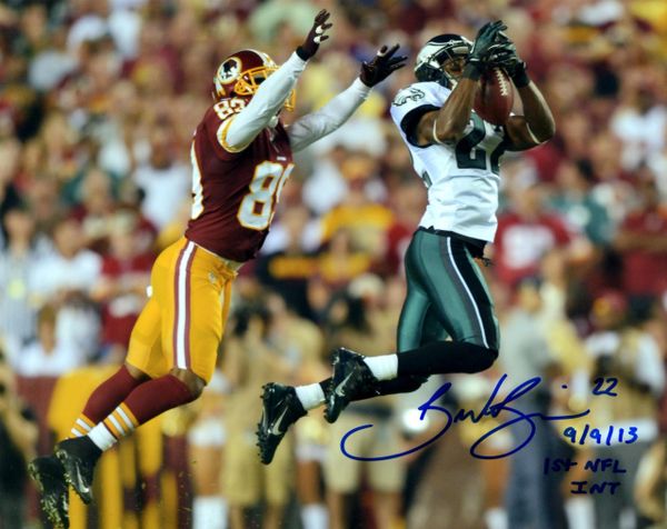 Brandon Boykin autograph 8x10, Philadelphia Eagles, 1st NFL INT