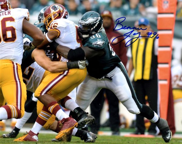 Bennie Logan autograph 8x10, Philadelphia Eagles