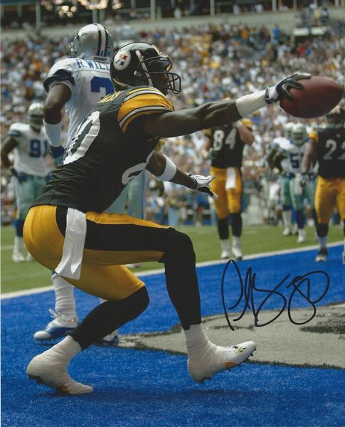 Plaxico Burress autograph 8x10, Pittsburgh Steelers