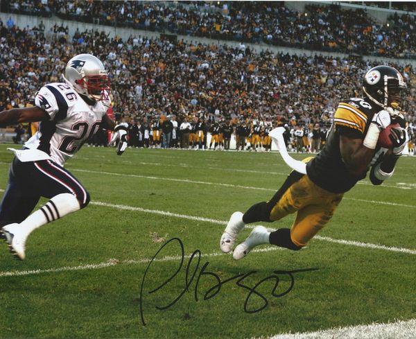Plaxico Burress autograph 8x10, Pittsburgh Steelers
