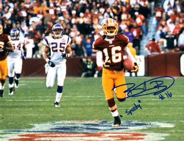 Brandon Banks autograph 8x10, Washington Redskins, cool inscript