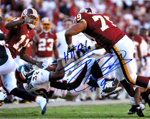 Lorenzo Alexander autograph 8x10, Washington Redskins, HTTR