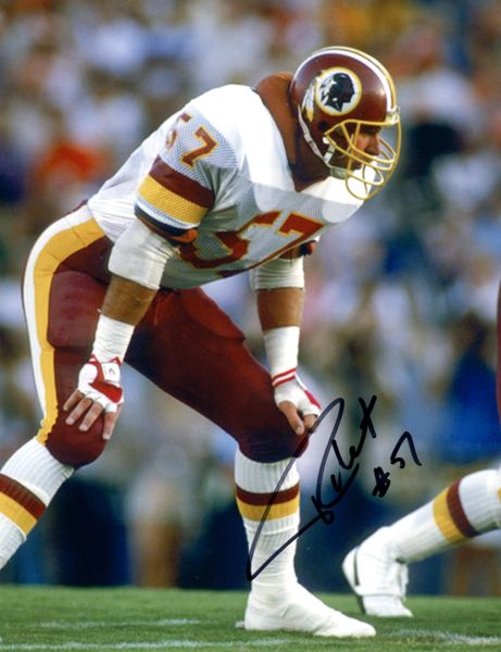 Rich Milot autograph 8x10, Washington Redskins