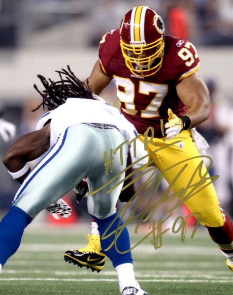 Lorenzo Alexander autograph 8x10, Washington Redskins, HTTR