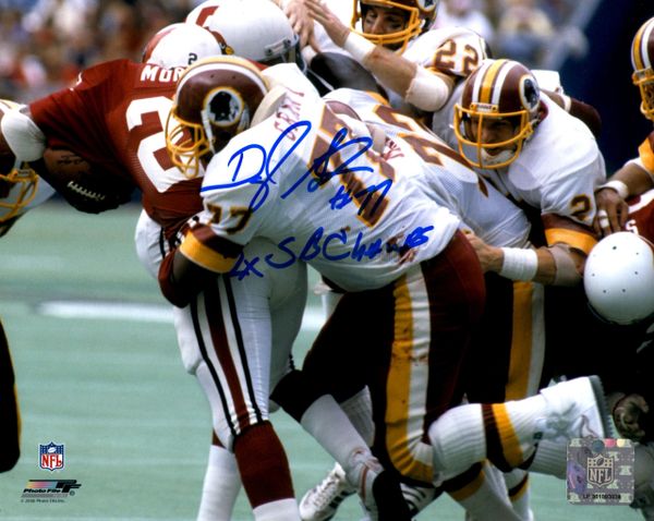 Darryl Grant autograph 8x10, Washington Redskins, 2x SB Champs
