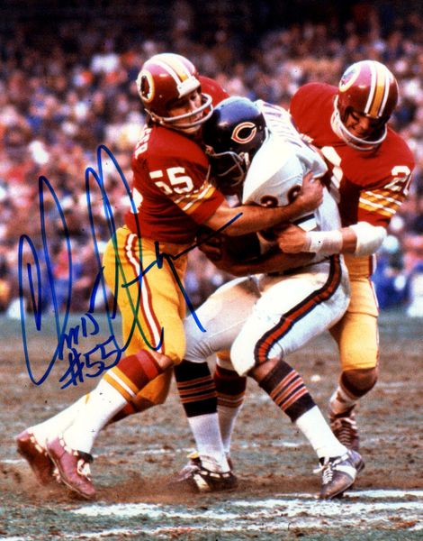 Chris Hanburger autograph 8x10, Washington Redskins