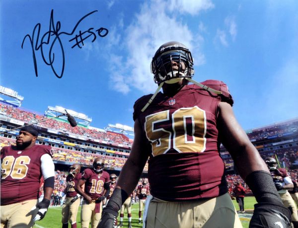 Rob Jackson autograph 8x10, Washington Redskins