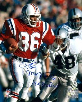 RUSS FRANCIS AUTOGRAPHED NEW ENGLAND PATRIOTS 16 x 20 PHOTO