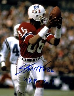 Stanley Morgan autograph 8x10, New England Patriots, 4x Pro Bowl