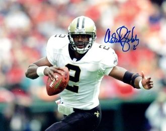 Aaron Brooks autographed 8x10, New Orleans Saints